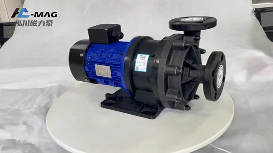 Horizontal Magnetic Drive Corrosion Resistance Plastic Chemical Process Pump for Alkali / Acid Circulating